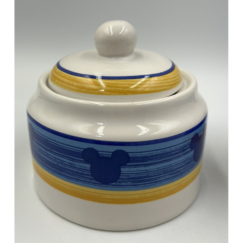 Vintage Disney Mickey Mouse Through the Years Stoneware Sugar Creamer Set - Picture 3 of 11